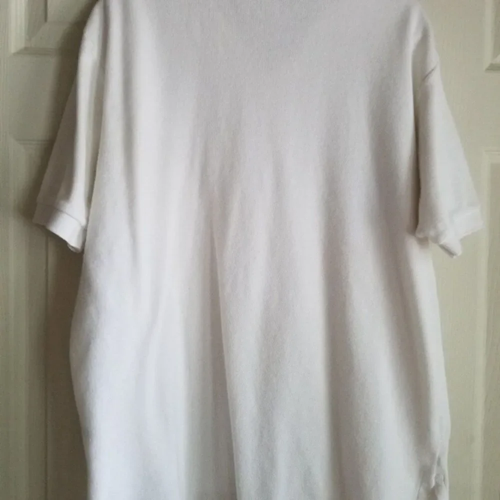 Ralph Lauren White Polo Shirt, Size Large